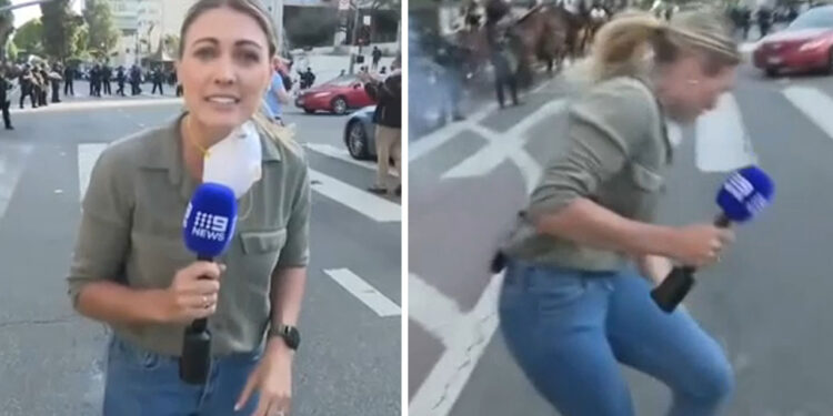 Australian reporter struck by rubber bullet while covering ICE protests in Los Angeles