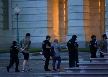 Police arrest roughly 60 veterans and military family members protesting outside US Capitol after group crosses police line