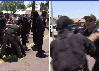 Officer Assaulted During Protest After Federal Drug Raid in Peoria